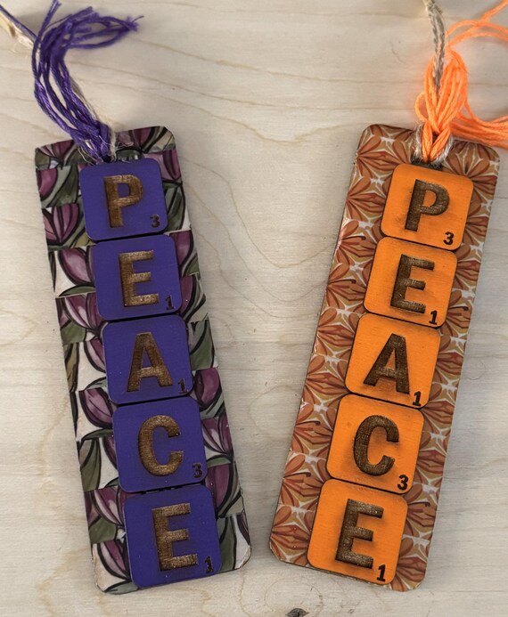 Peace * Bookmark Style Ornament