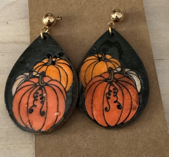 Pumpkin Earrings * Customizations & Personalizations Available