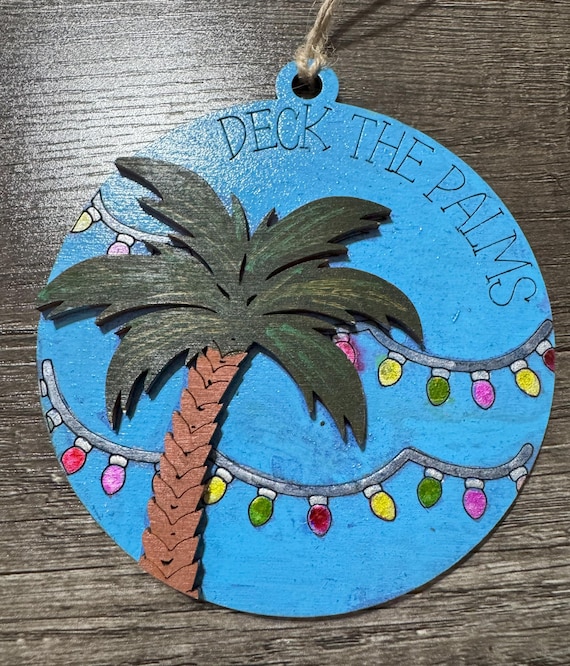 Deck the Palms * Christmas at the Beach Ornament