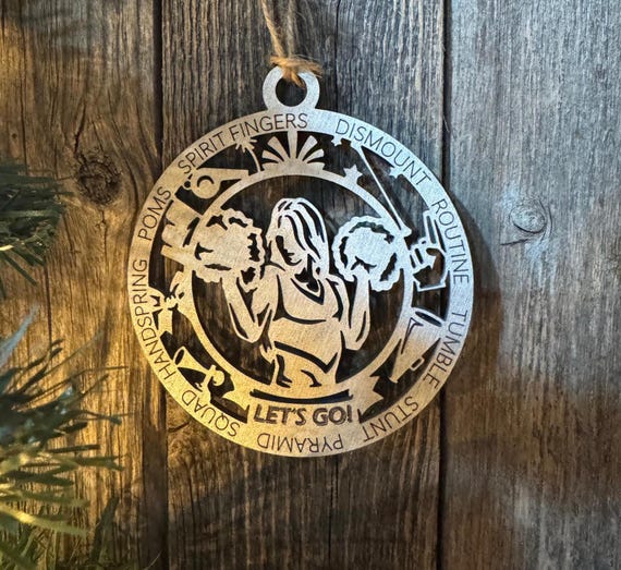 Cheerleader * Cheer * Custom Ornaments * Custom & In-Stock Options Available