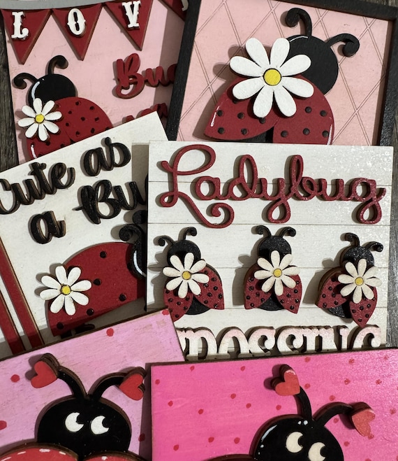 Ladybug Love Interchangeable Tile - Home Decor