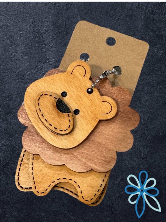 Animal Layered Keychains * Bag Tag * Bookbag Backpag Charm * Customization Available