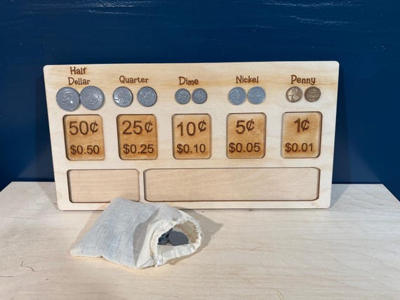 Money Sorting Montesorri Board