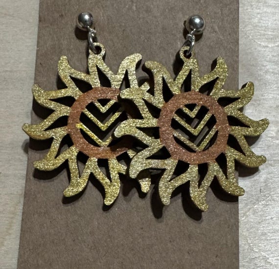 Sparkle Sun Earrings * Customizations & Personalizations Available