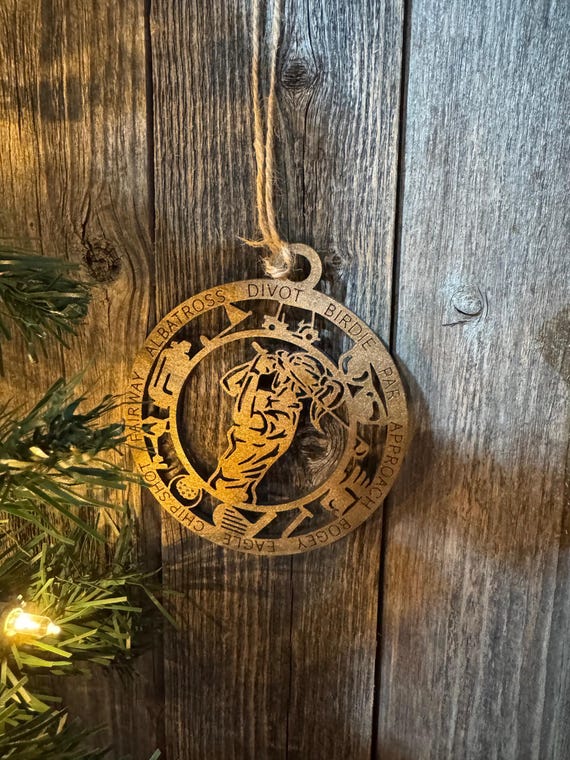 Golf * Golfer * Male * Female * Custom Ornaments * Custom & In-Stock Options Available