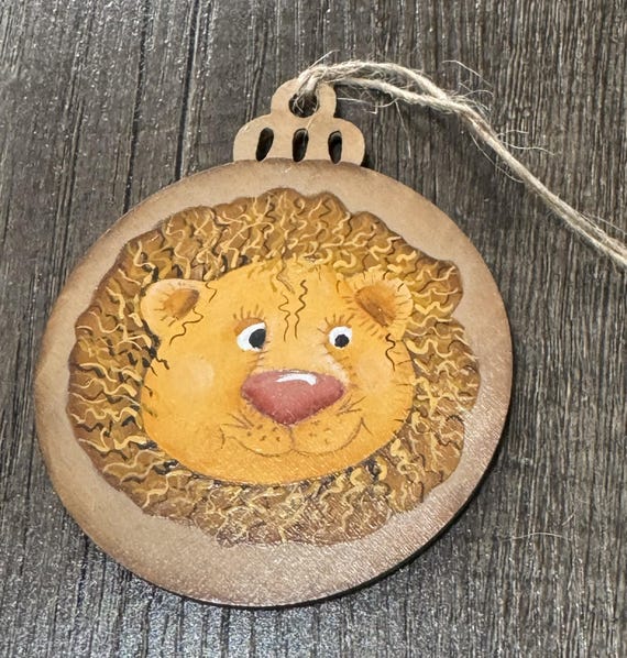 Lion Ornament - Hand-painted