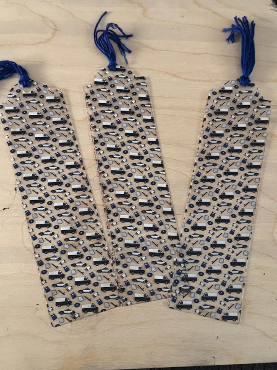 Police Themed Bookmark - Options Available