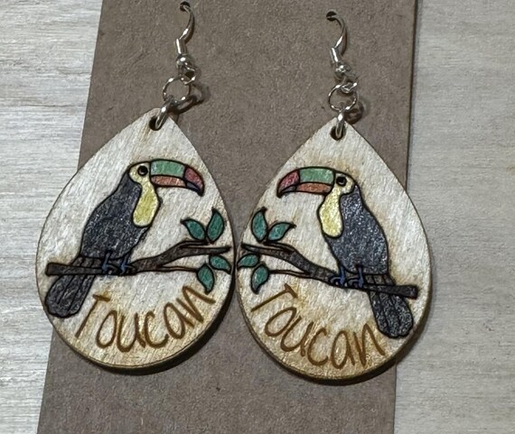 Toucan Earrings * Customizations & Personalizations Available
