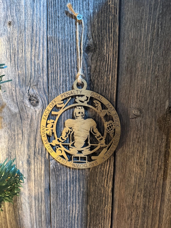 Ice Hockey * Custom Ornaments * Custom & In-Stock Options Available