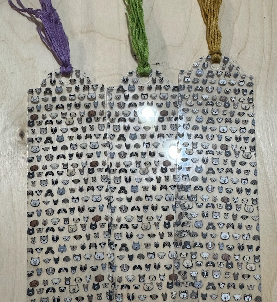 Dog Face Bookmarks - Options Available