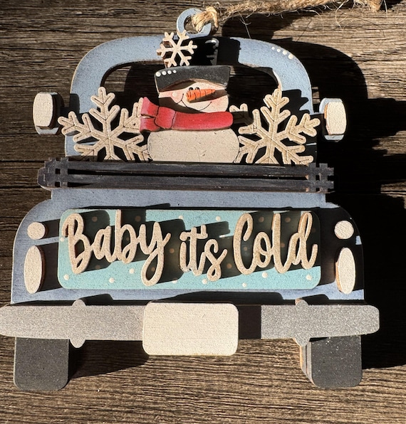 Gift Card Holder Ornament * Trucks * Snowman * Snow Family * Reindeer * Christmas Tree * - Custom Orders and In Stock Available