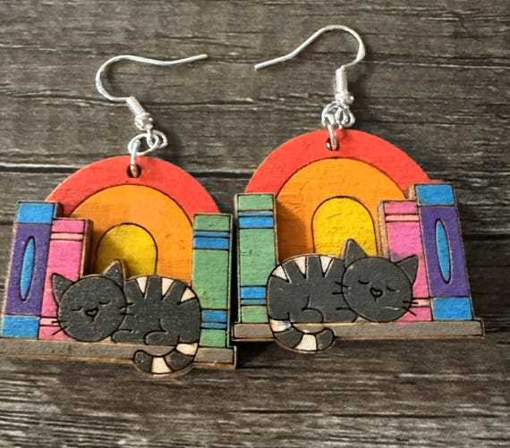 Cat Themed Earrings - Variety of Options
