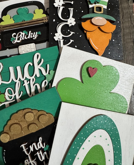 Leprechaun * St. Patrick's Day * Lucky of the Irish * Interchangeable Tile Squares