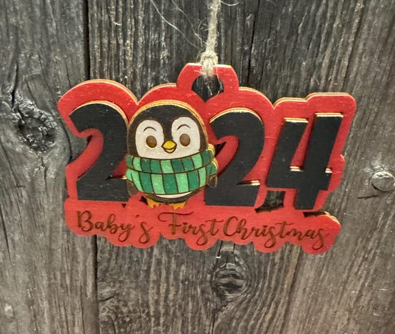 Baby's First Christmas Ornament * Custom Wood Ornament