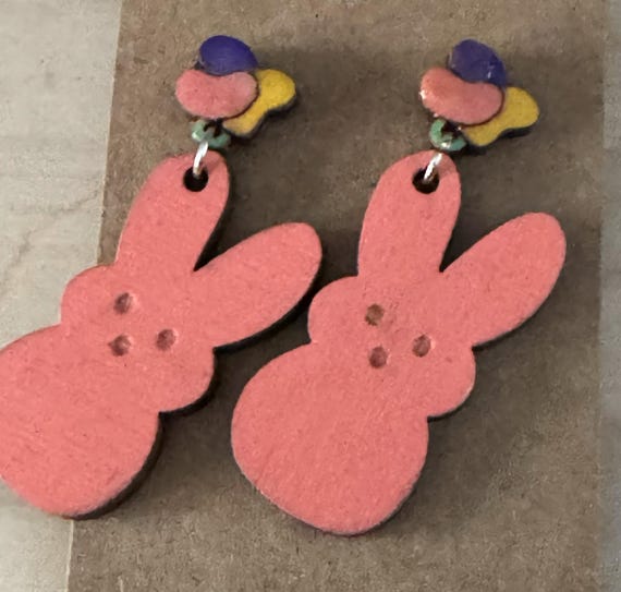 Peeps Inspired Easter Earrings * Options Available