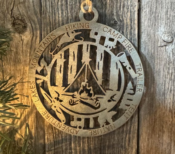 Camping Custom Ornaments * Custom & In-Stock Options Avilabe