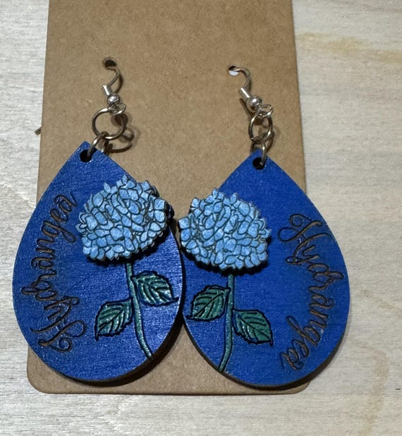 Flower * Floral * Hydrangea Earrings