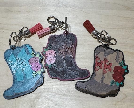 Cowgirl Boots Keychain * Country Girl