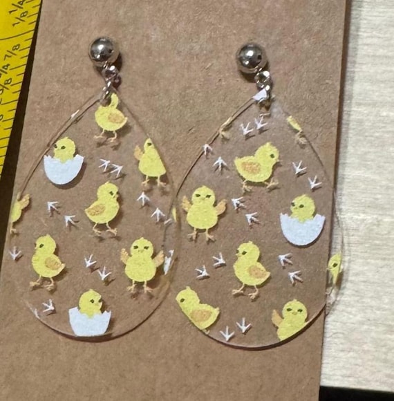 Chick * Easter * Chick in Eggs * Chicken Acrylic Earrings