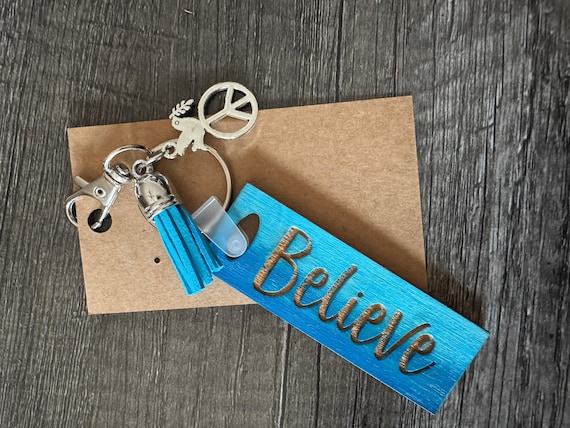 Motivational Keychains * Believe * Faith * Pray First * Kindness & Joy