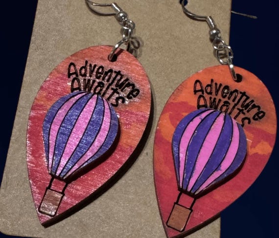 Hot Air Balloon Adventure Earrings * In Stock and Custom Options Available