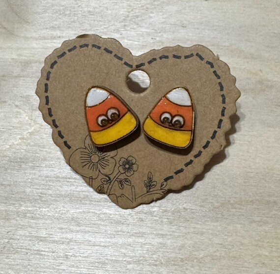Candy Corn Stud Earrings
