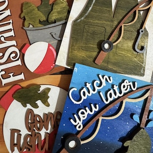 Fishing Themed Tray - Etsy Fishing Themed Tray - Etsy