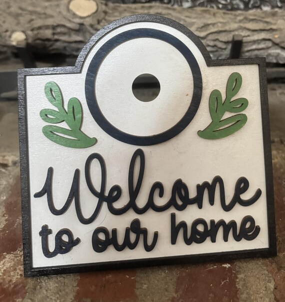 Welcome Sign • Rustic Home Decor • Housewarming Gift • Entryway or Shelf Art * Office Decor * Interchangeable