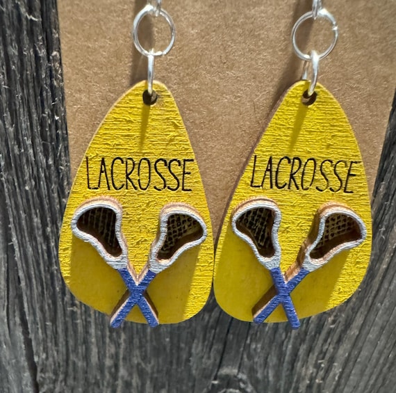 Lacrosse Earrings * LAX * Several In-Stock Options & Customization Available