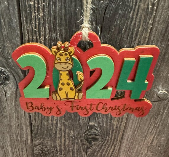 Baby's First Christmas Ornament * Custom Wood Ornament