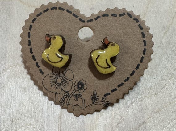 Rubber Ducky * Duck * Earrings * Customization Available