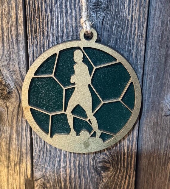 Soccer * Futbol * Silhouette Custom Ornaments * Custom & In-Stock Options Available