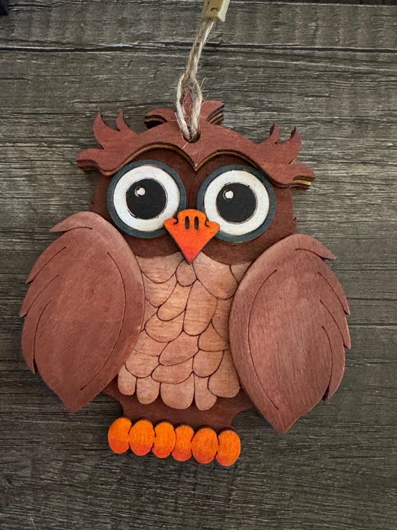 Owl * Layered Ornament * Custom and In Stock Available
