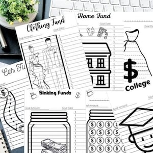 Sinking Funds Tracker BUNDLE  14 Pages