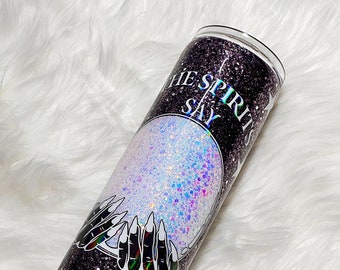 Crystal ball hidden message tumbler
