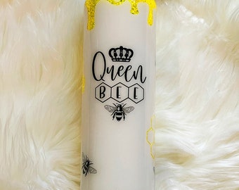 Queen bee tumbler, bee tumbler, honey tumbler