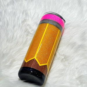 Pencil tumbler teacher tumbler