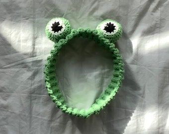 Crochet Headband Pattern // FROGGIE HEADBAND // Frog headband