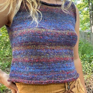 Knitting Pattern // ROWAN TOP // Crop Top image 7