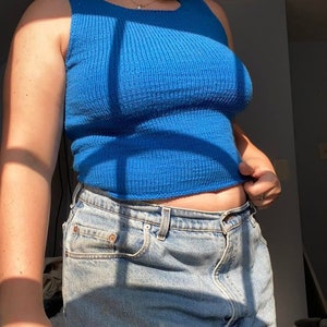 Knitting Pattern // ROWAN TOP // Crop Top image 4