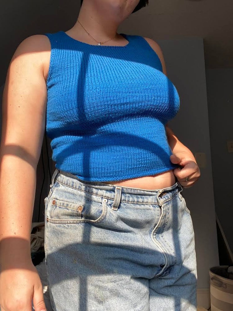 Knitting Pattern // ROWAN TOP // Crop Top image 4