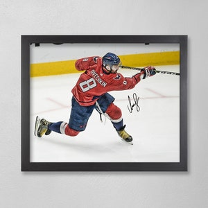 Alexander Ovechkin Washington Capitals Poster Art Autographed NHL 4x6, 5x7, 8x10, 9x12, 11x14, 16x20, 18x24, 24x36 Personalized Gifts  BDAY