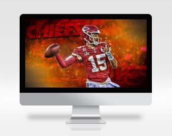 Patrick Mahomes Wallpaper Kansas City Chiefs NFL Computer Desktop Laptop Digitaler Download
