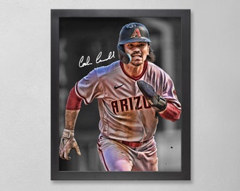 Corbin Carroll Arizona Diamondbacks Poster Art Autographed MLB 4x6, 5x7, 8x10, 9x12, 11x14, 16x20, 18x24, 24x36 Personalized Gifts  BDAY