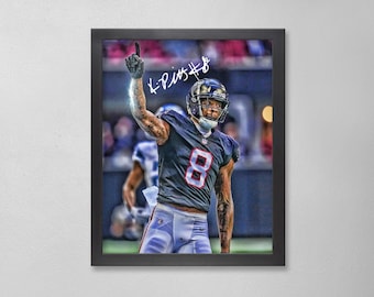 Kyle Pitts Autographed Style Poster: Atlanta Falcons NFL Personalized Art