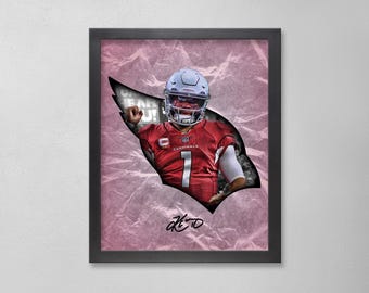 Kyler Murray Autographed Style Poster: Arizona Cardinals NFL Personalized Art