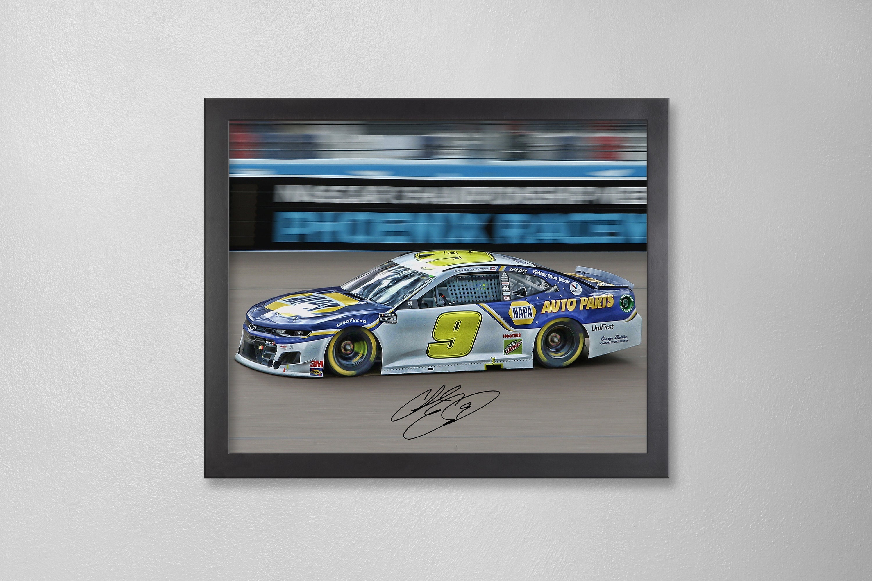 Chase Elliott NASCAR Poster Art Autographed 4x6, 5x7, 8x10, 9x12, 11x14, 16x20, 18x24, 24x36 Personalized Gifts for  Birthday BDAY