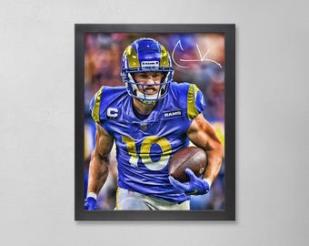 Cooper Kupp Autographed Style Poster: Los Angeles Rams  NFL Personalized Art