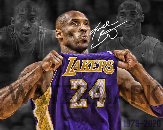Kobe bryant sale autographed poster