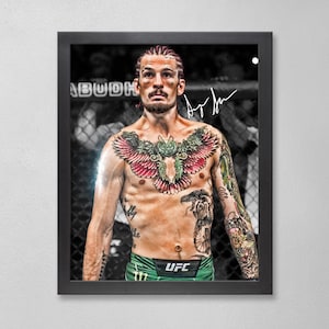 Sugar Sean O'Malley UFC Poster Art Autographed 4x6, 5x7, 8x10, 9x12, 11x14, 16x20, 18x24, 24x36 Personalized Gifts for  Birthday BDAY